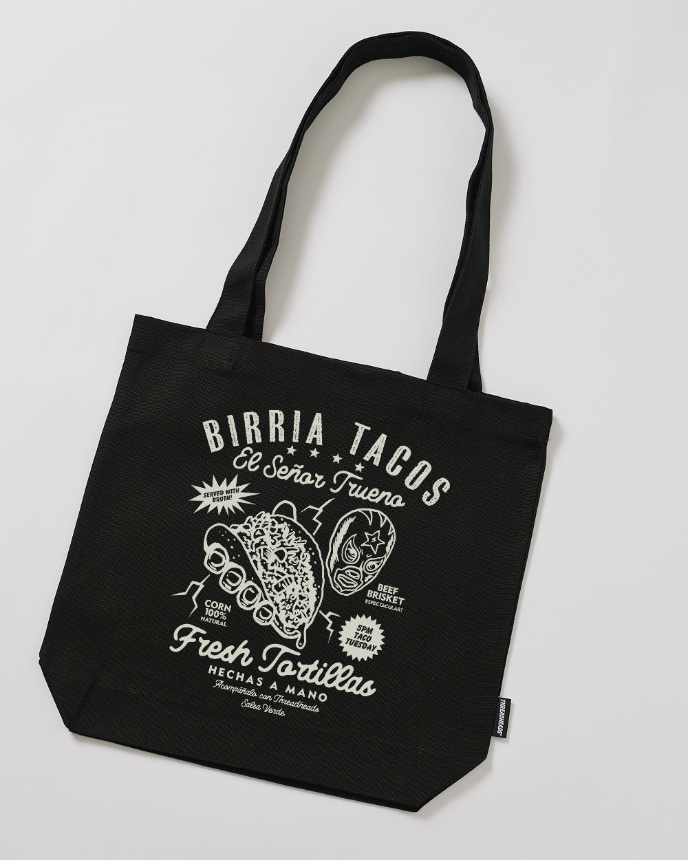 Birria Tacos El Senor Trueno Tote Bag - Premium 100% Cotton Canvas