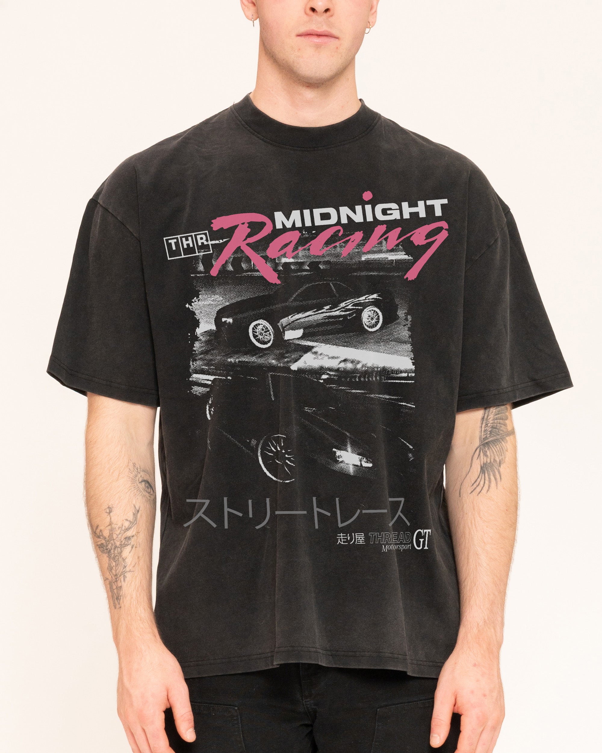 Midnight Drifting Oversized Tee