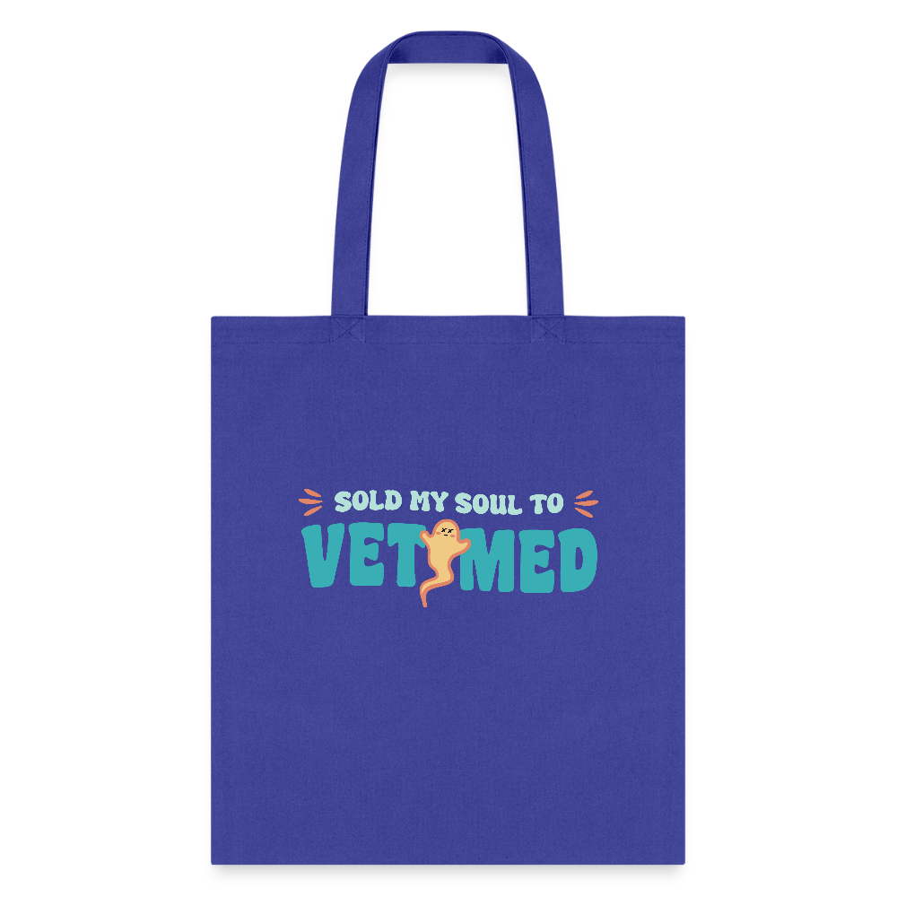 Sold My Soul to VET MED Cotton Tote Bag - Veterinary Medicine Design