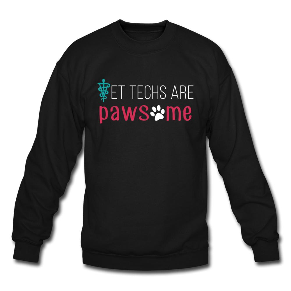 Vet Techs are pawesome Crewneck Sweatshirt