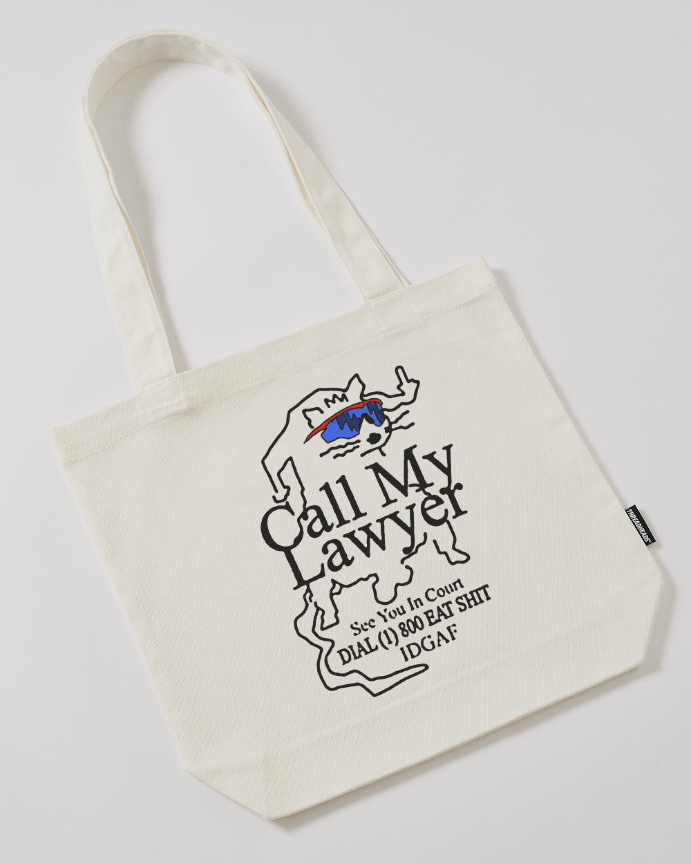 Call My Lawyer Tote Bag - Premium 100% Cotton Canvas with Reinforced Straps