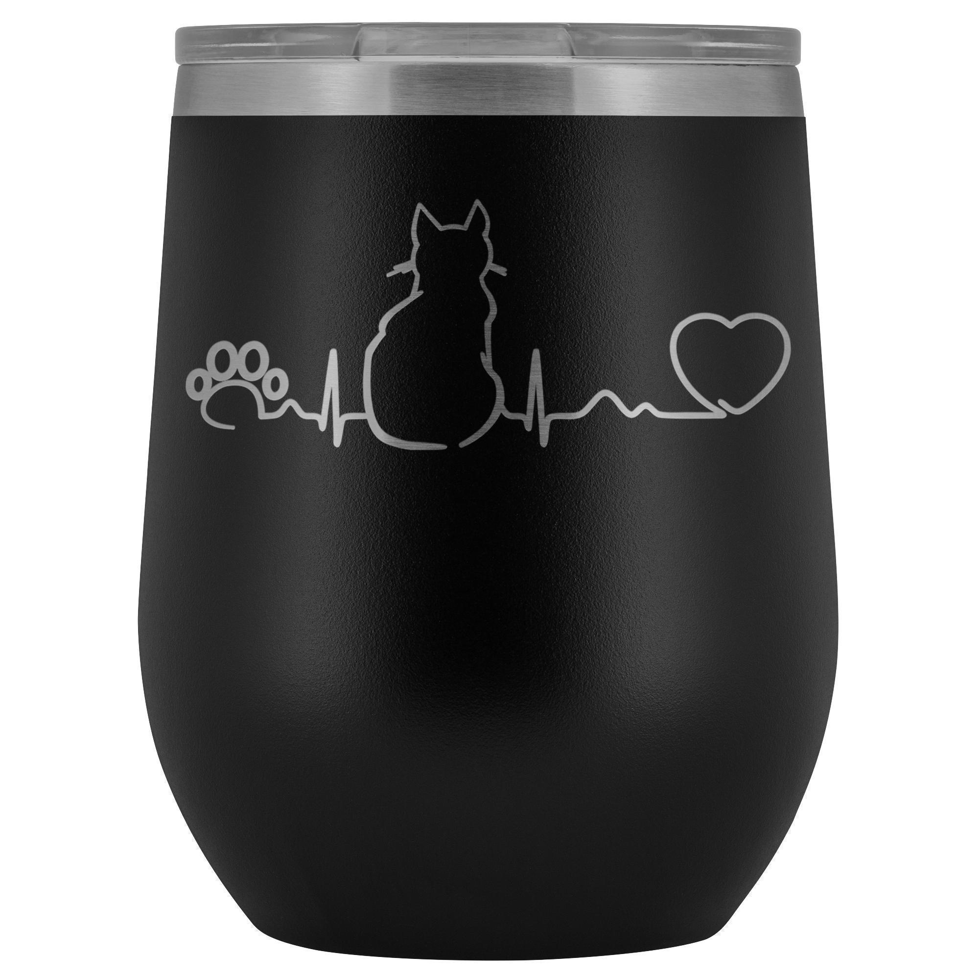 Cats- Cat Pulse 12oz Wine Tumbler