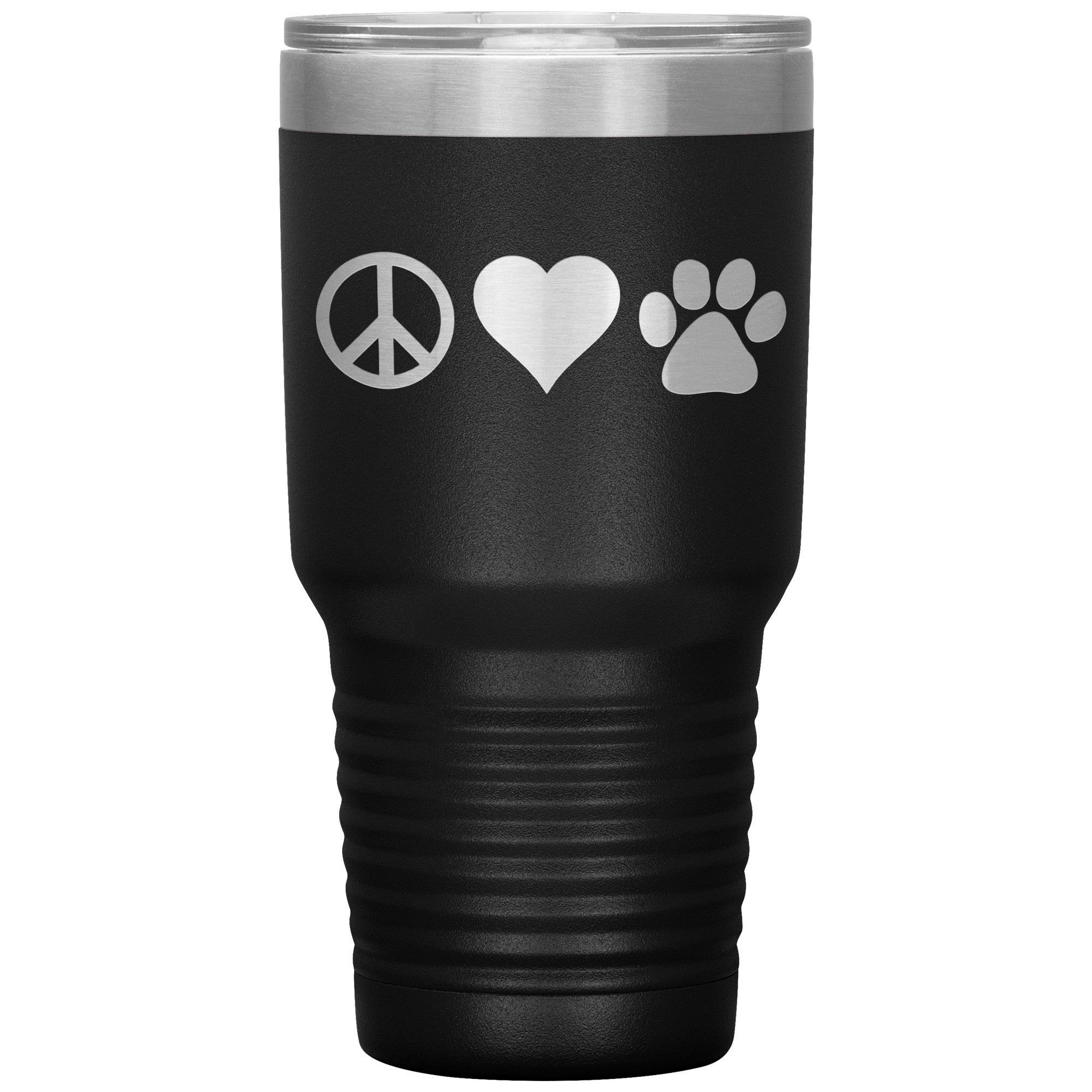 Peace, love, paws 30oz Vacuum Tumbler