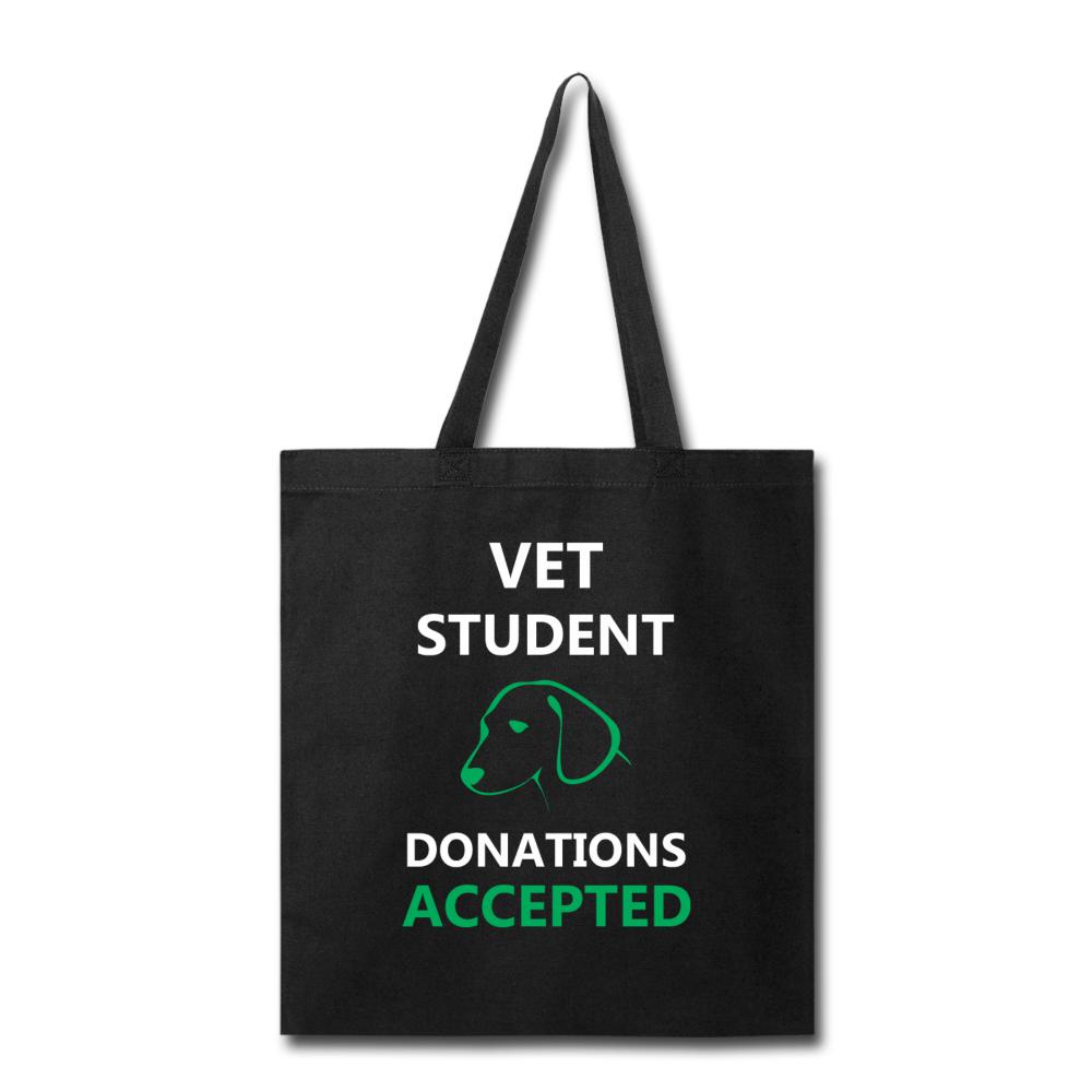 Vet Student Donations Accepted Cotton Tote Bag - Veterinary Medicine Design