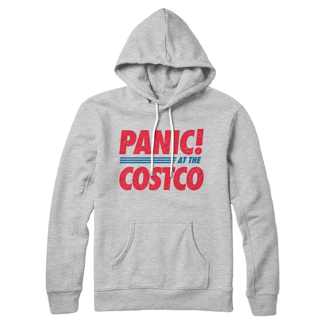 Panic! At The Costco Unisex Pullover Hoodie - Cotton Polyester Blend, Loose Fit, Kangaroo Pocket
